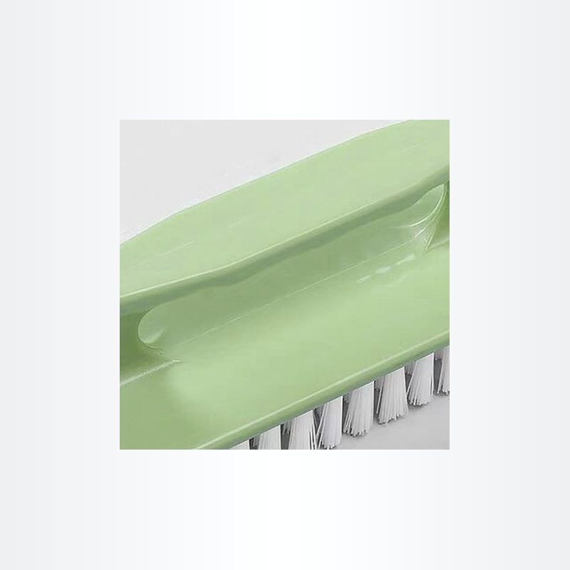 绿色手持鞋刷 硬毛洗鞋刷 清洁刷带柄 细节图2
